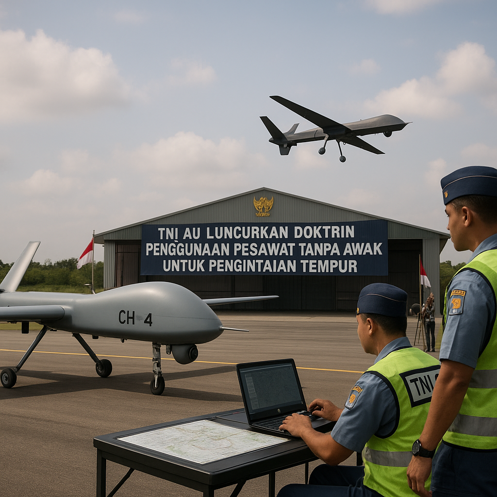 TNI AU Luncurkan Doktrin Penggunaan Pesawat Tanpa Awak untuk Pengintaian Tempur