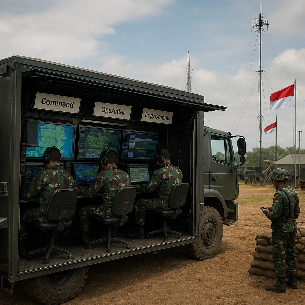 Simulasi Komando dan Kendali: Struktur Mobile Command Post TNI dalam Latihan Tempur