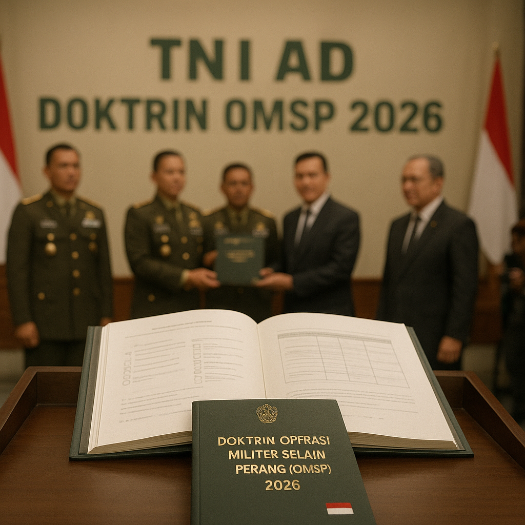 Doktrin Pertahanan Baru: TNI AD Terbitkan Buku Panduan Operasi Militer Selain Perang