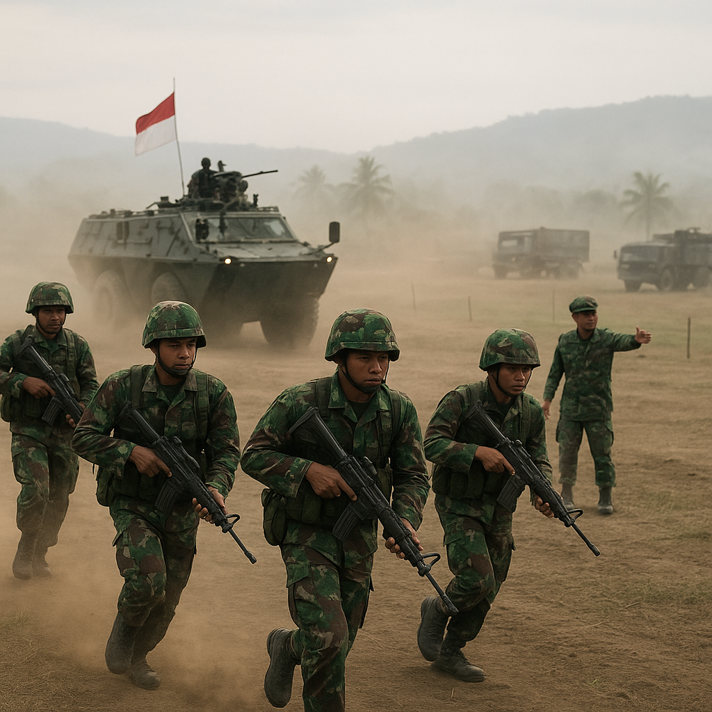 TNI AD Gelar Latihan Taktis Manuver Batalyon Mekanis di Puslatpur Baturaja