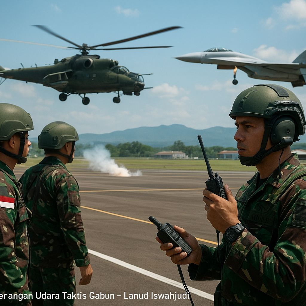 Simulasi Serangan Udara Taktis Gabungan TNI AU dan TNI AD di Lanud Iswahjudi