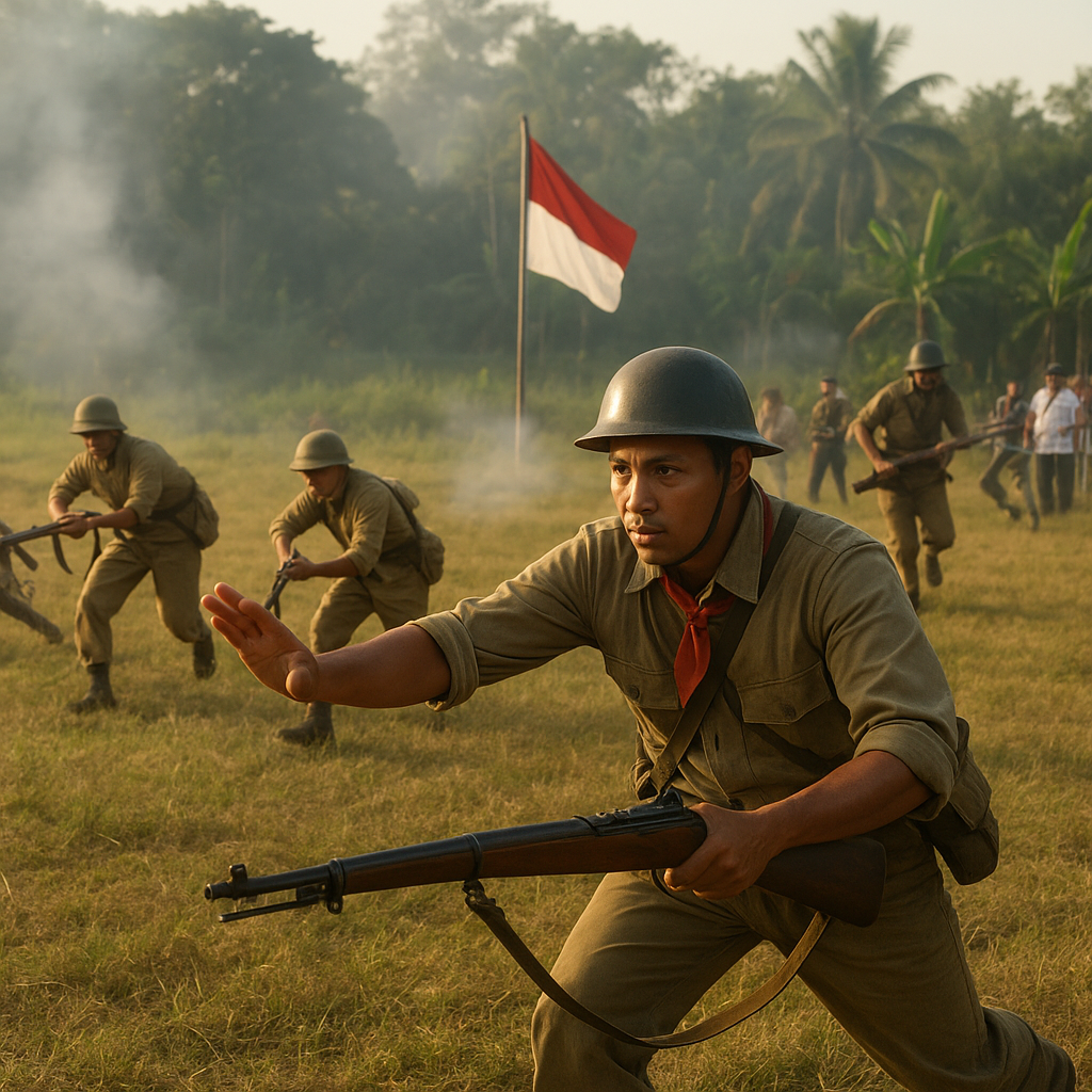 Komunitas Reenactor Sejarah Gelar Simulasi Pertempuran Ambarawa
