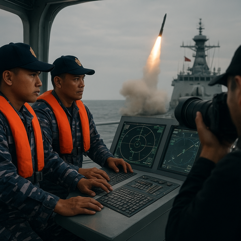 TNI AL Uji Coba Sistem Pertahanan Rudal Terpadu Kapal Perang Generasi Baru