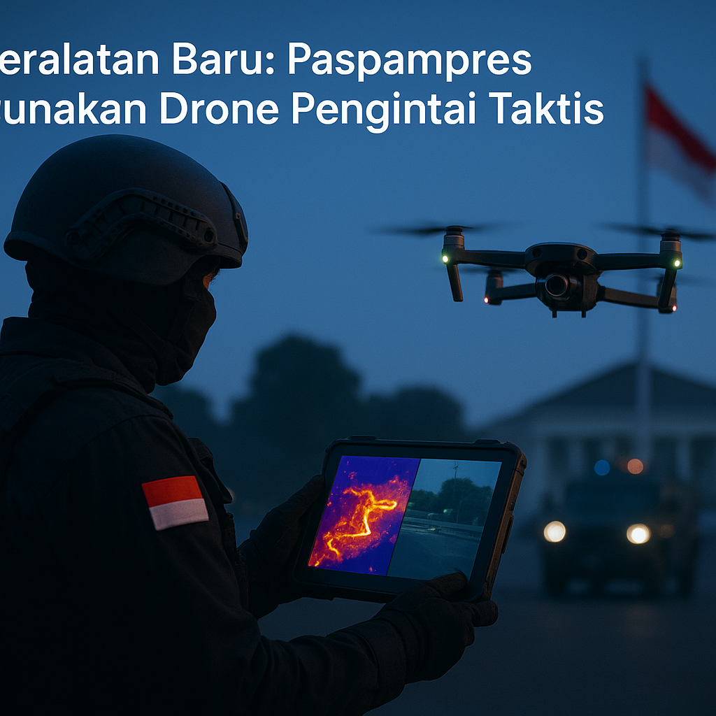 Peralatan Baru: Paspampres Gunakan Drone Pengintai Taktis