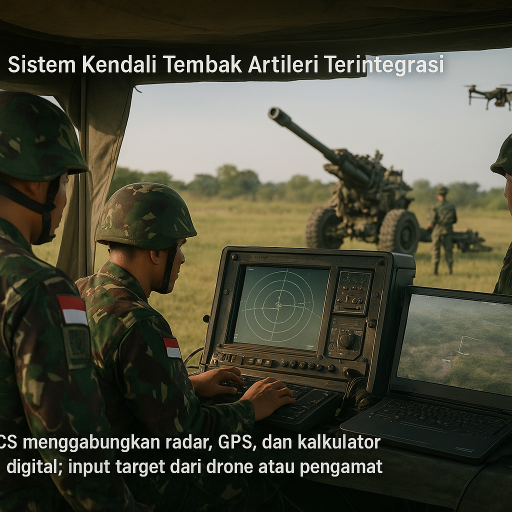 Peralatan: Sistem Kendali Tembak Artileri Terintegrasi