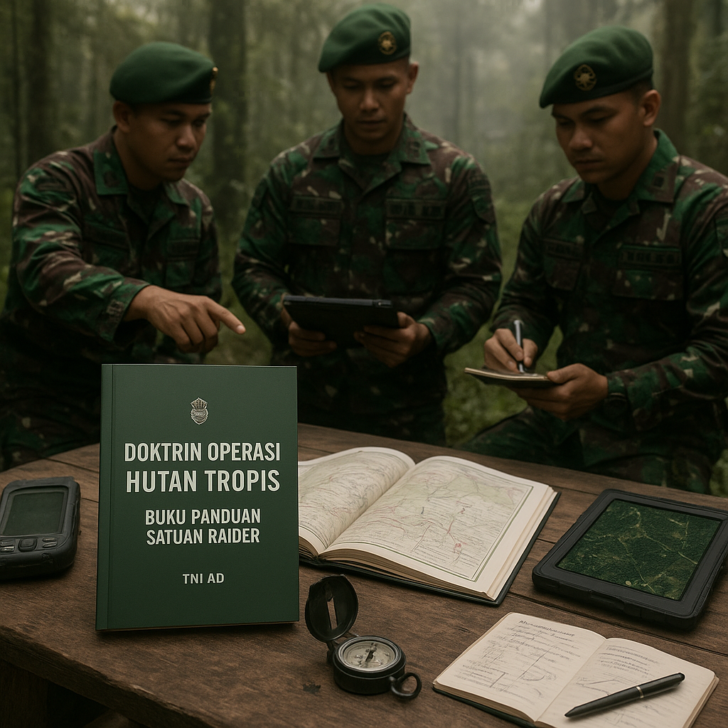 Doktrin: TNI AD Terbitkan Buku Panduan Operasi Hutan Tropis untuk Satuan Raider