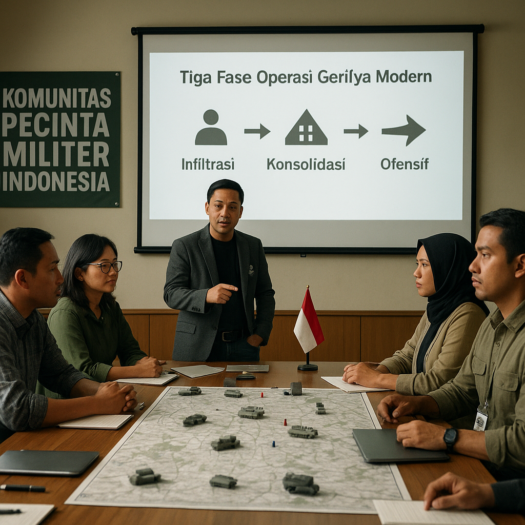 Komunitas: Komunitas Pecinta Militer Indonesia Gelar Diskusi Taktik Perang Asimetris