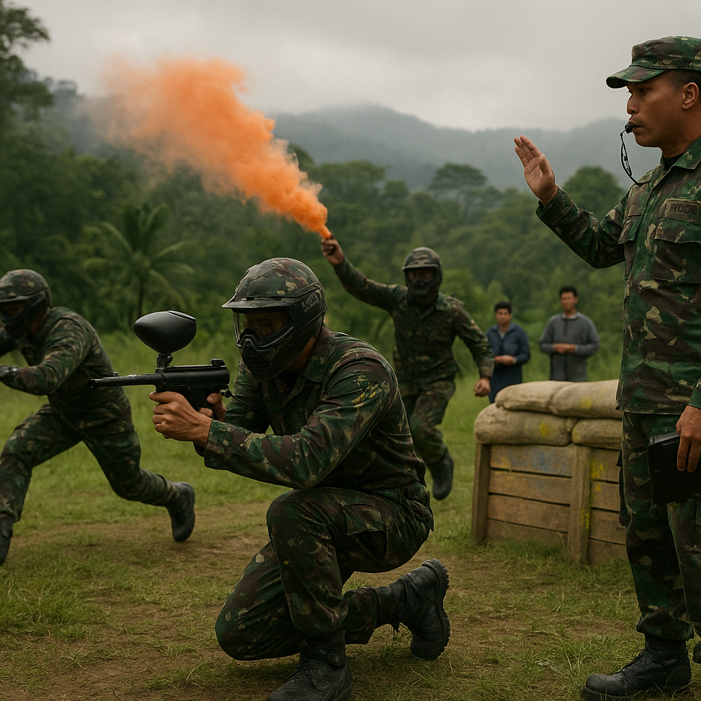 Komunitas: Lomba Taktik Paintball Militer Tingkat Nasional Digelar di Bogor