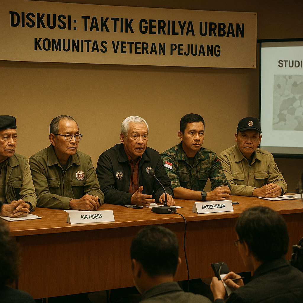 Komunitas Veteran dan Militer Gelar Diskusi Taktik Gerilya Urban: Studi Kasus Operasi Pembersihan Kota (Urban Clearance)