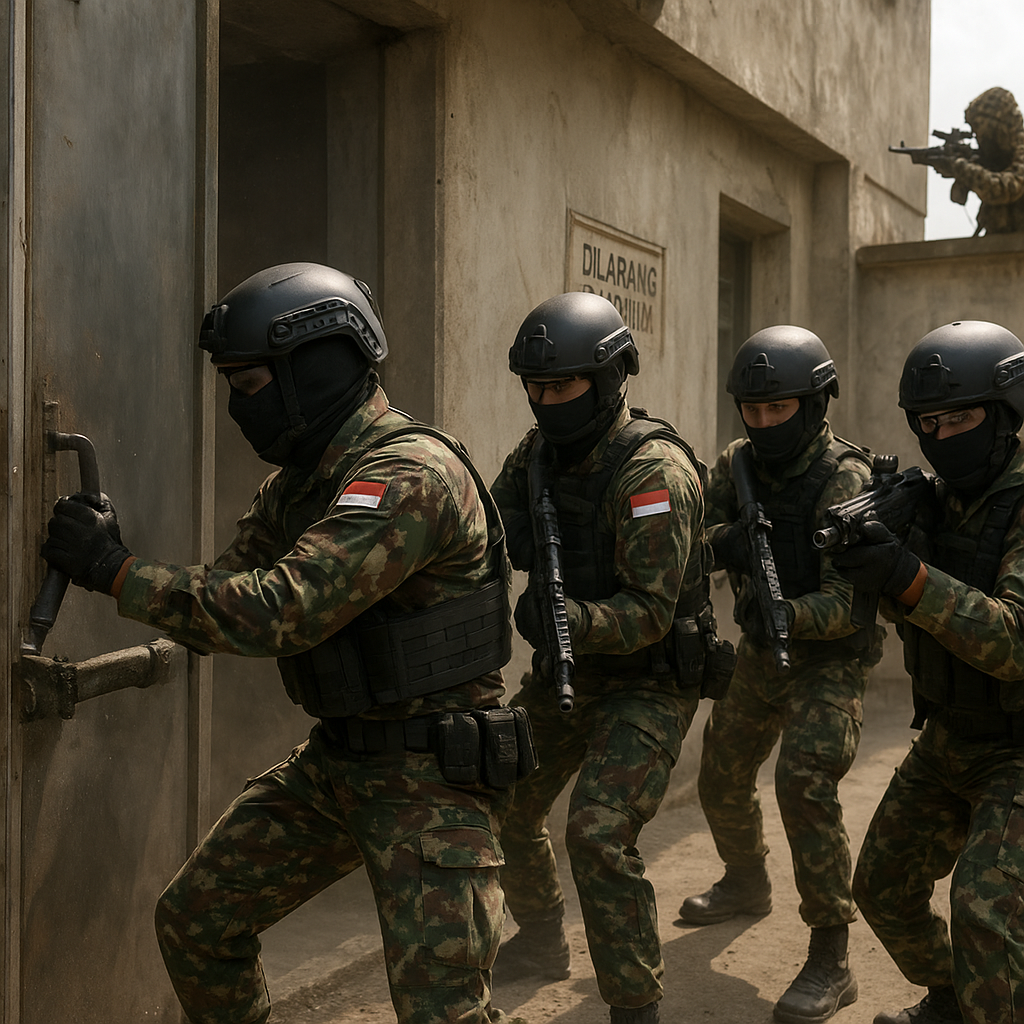 Pusdikpassus Resmi Gunakan Doktrin Counter-Terrorism Hybrid: Prosedur CQB dan Sniping pada Urban Area