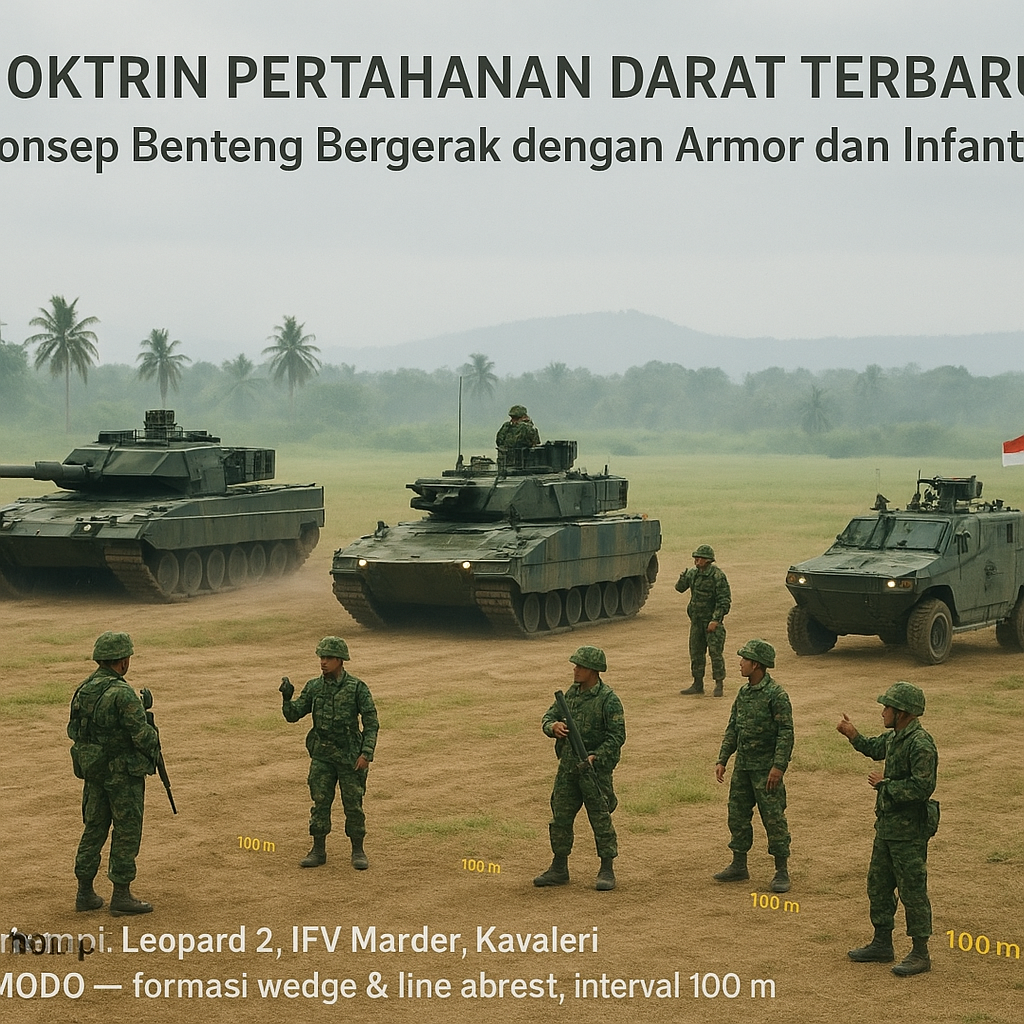 Doktrin Pertahanan Darat Terbaru: Konsep Benteng Bergerak dengan Armor dan Infanteri