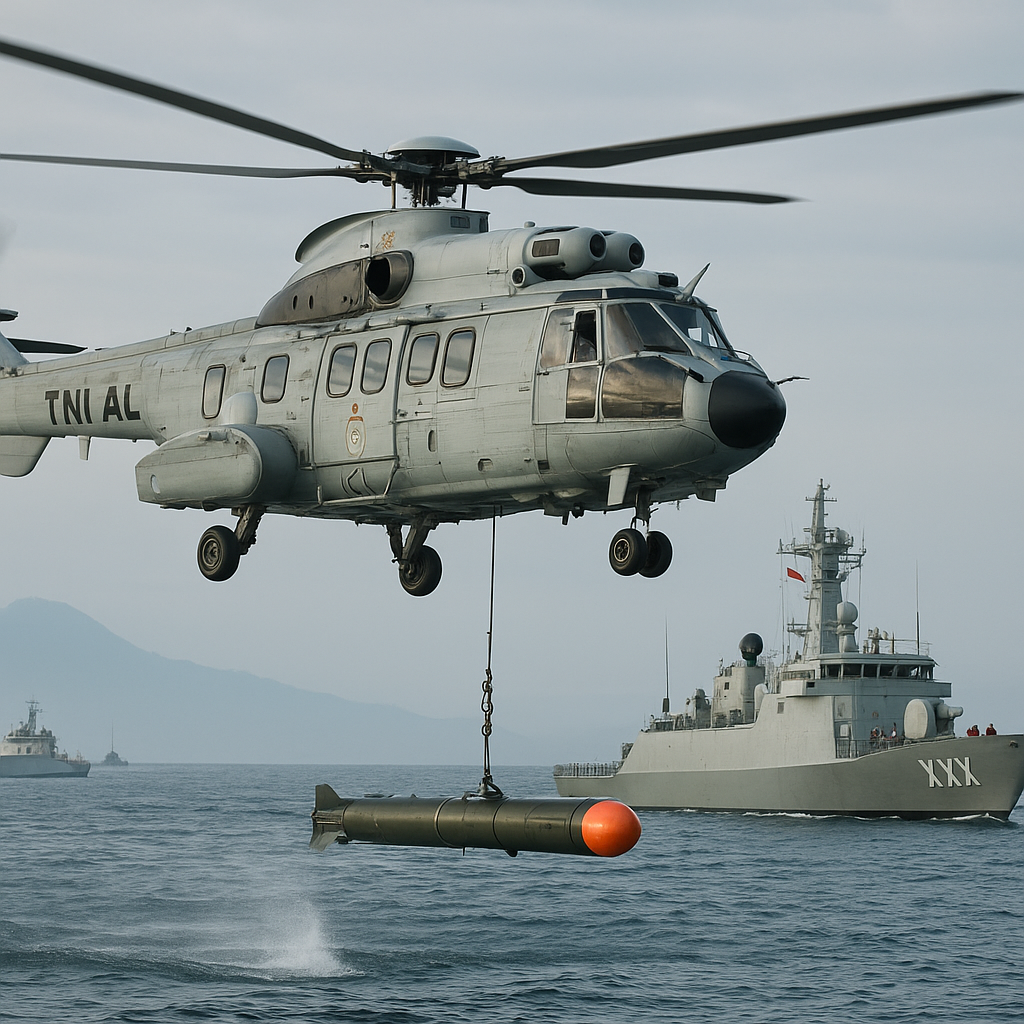 Latihan Anti Kapal Selam TNI AL di Selat Sunda Gunakan Taktik Hunt and Kill