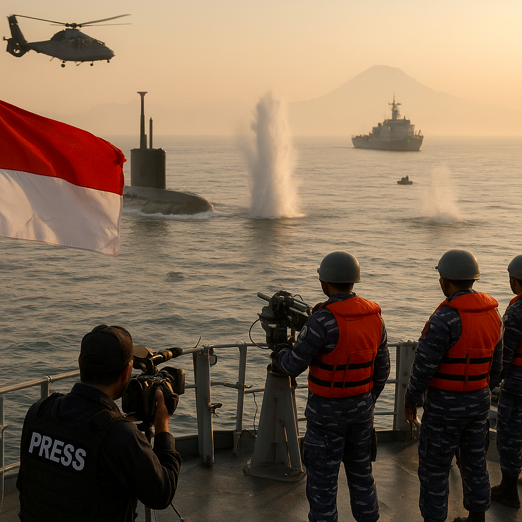 TN AL Uji Coba Taktik Penenggelaman Kapal dengan Torpedo Berpemandu Laser