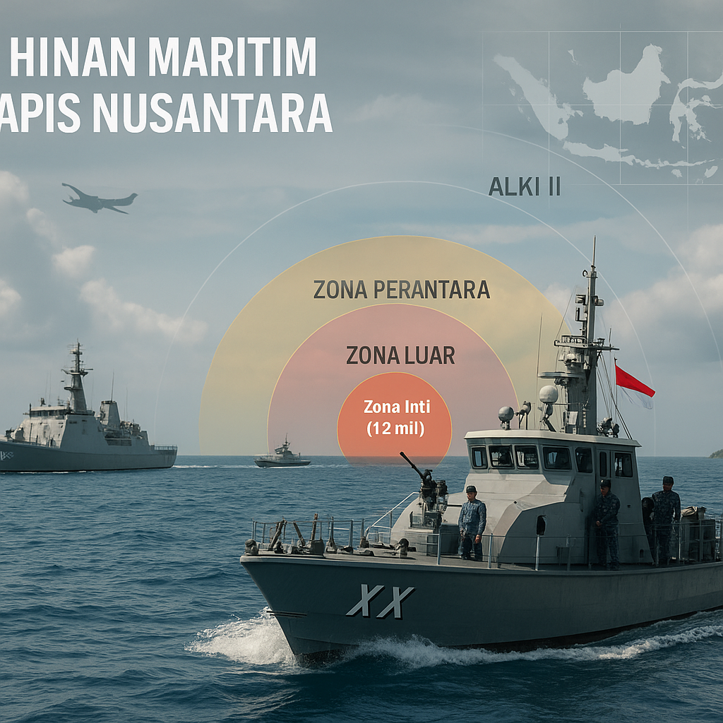 Doktrin Pertahanan Maritim Indonesia: Konsep Pertahanan Berlapis di Alur Laut Kepulauan Indonesia (ALKI)
