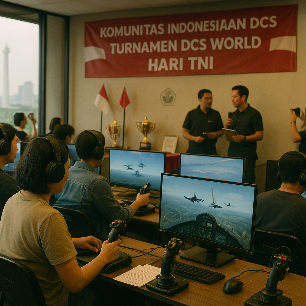 Komunitas Simulator Militer Rayakan Hari TNI dengan Turnamen DCS World di Jakarta