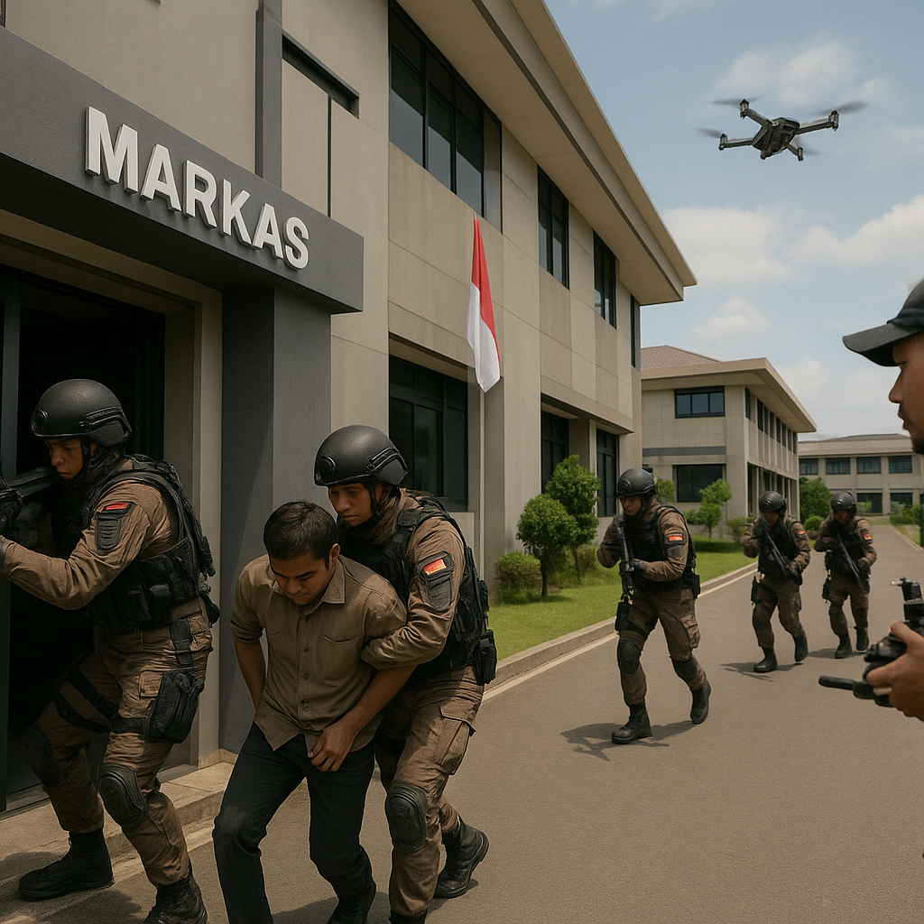 Simulasi Pertempuran Kota: Den Bravo 81 TNI AU Latih Manuver CQB di Markas
