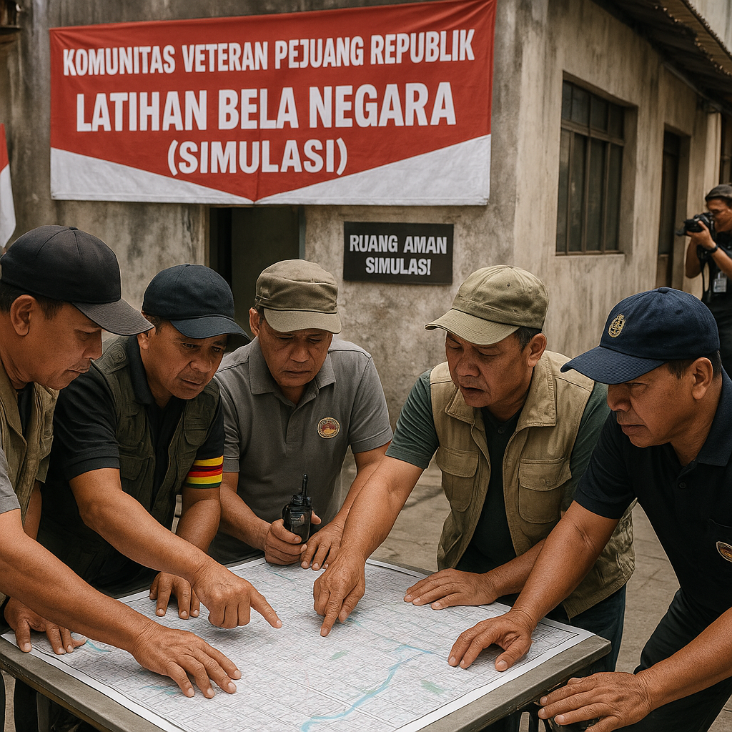 Komunitas Veteran Selenggarakan Latihan Bela Negara Teknik Gerilya Urban