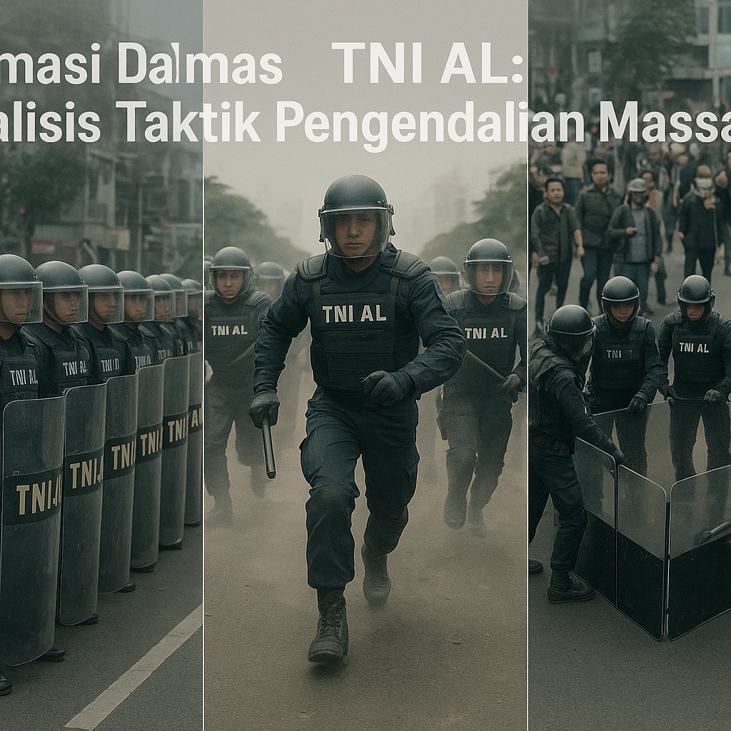 Formasi Dalmas TNI AL: Analisis Taktik Pengendalian Massa