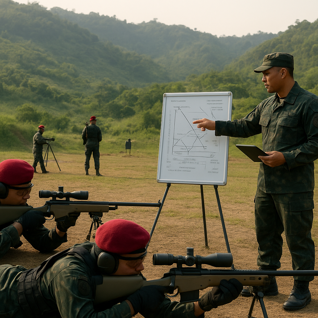 Pelatihan Sharp Shooting dan Counter-Sniper Tim Kopassus di Batujajar