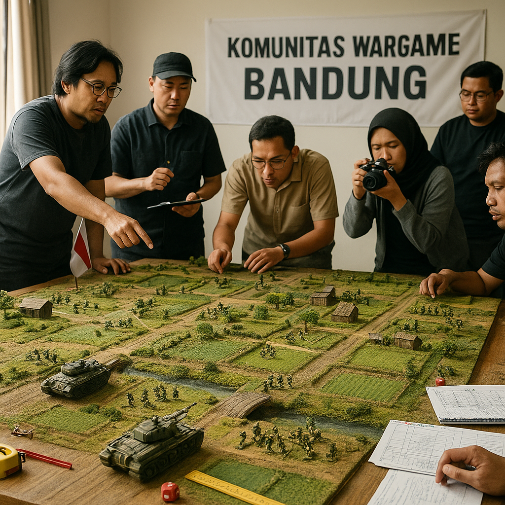 Komunitas Wargame Simulasikan Pertempuran Battalion vs Batalyon dengan Aturan Skala 1:72