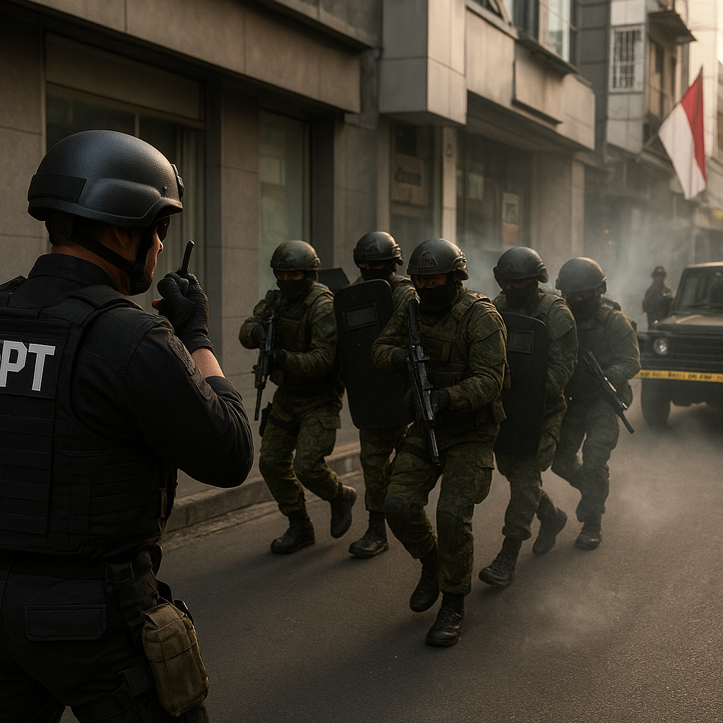 BNPT dan TNI AD Gelar Latihan Kontra-Teror Operasi Pengamanan Kota (Urban Security)