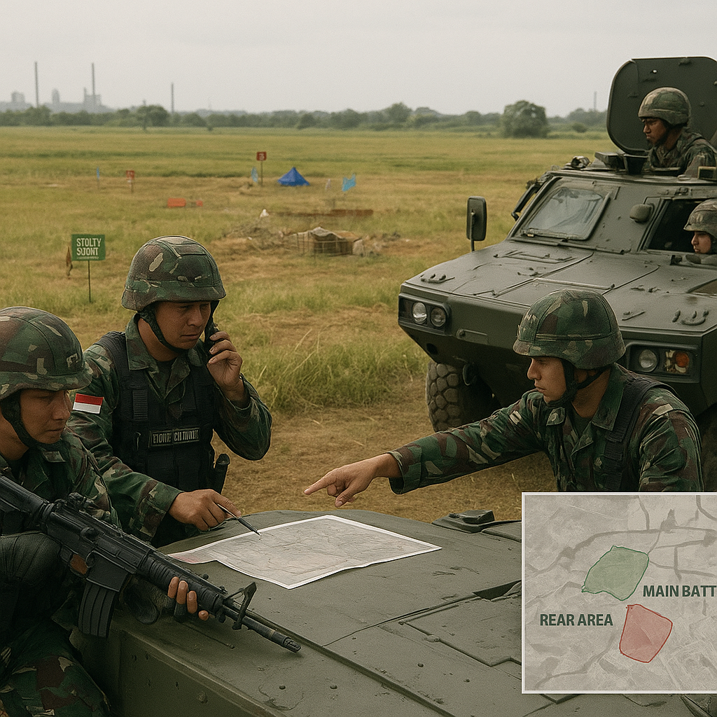 Penerapan Doktrin Pertahanan Berlapis dalam Latihan Tempur Yonif Raider