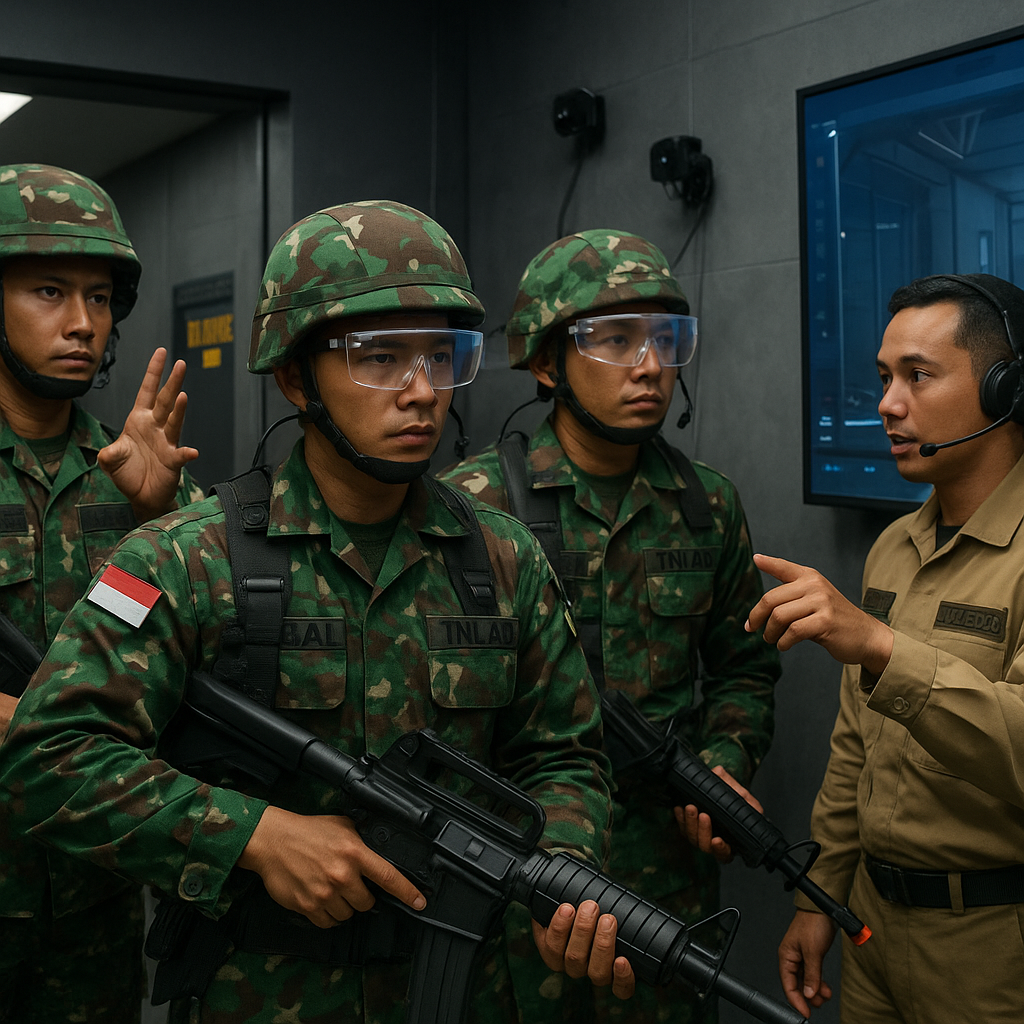Pusat Latihan Tempur TNI AD Perkenalkan Simulator Tempur Urban Terbaru
