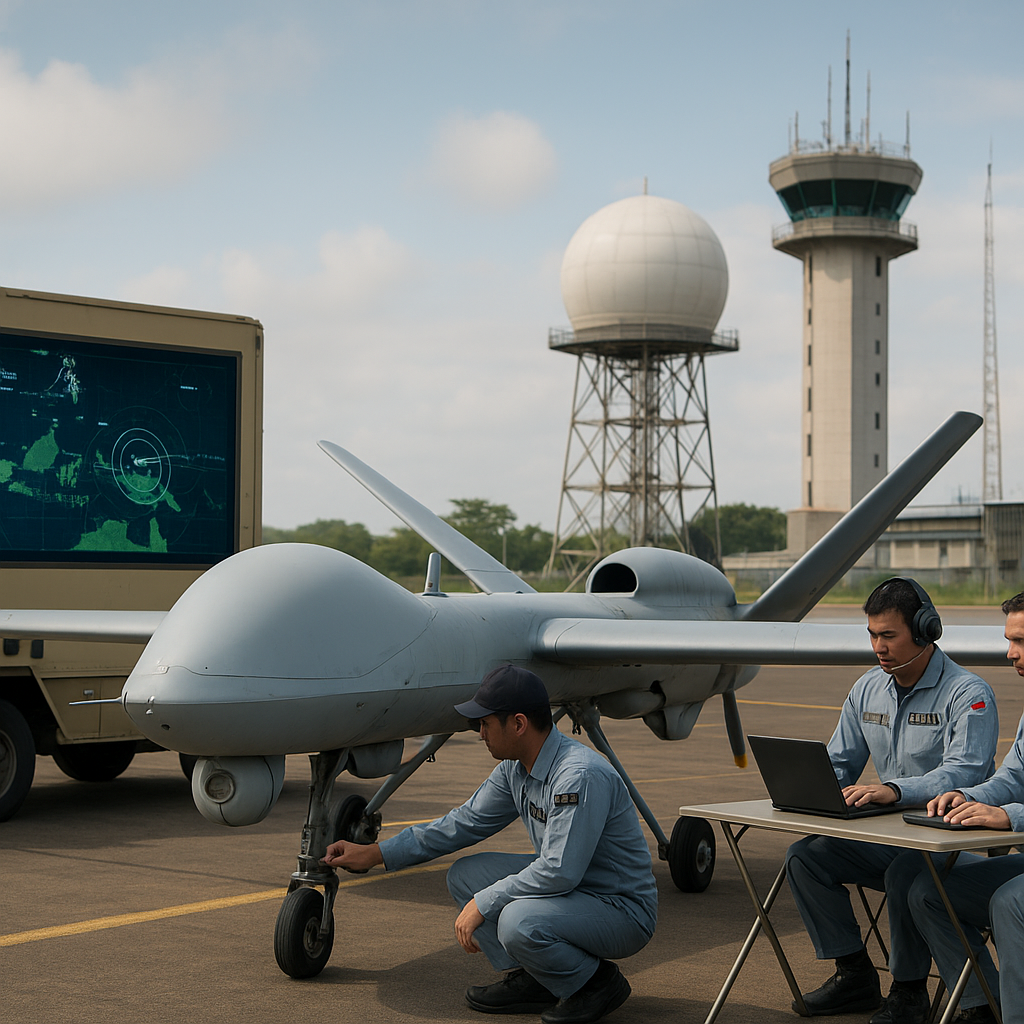 TNI AU Latih Integrasi Drone MALE dalam Sistem Pertahanan Udara