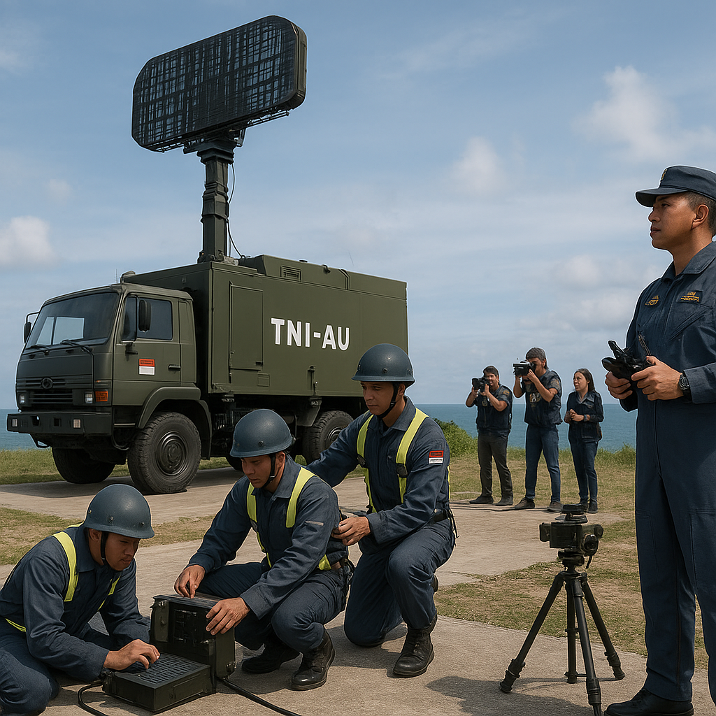 TNI AU Resmi Operasikan Radar Pertahanan Udara Mobile GM400 di Natuna