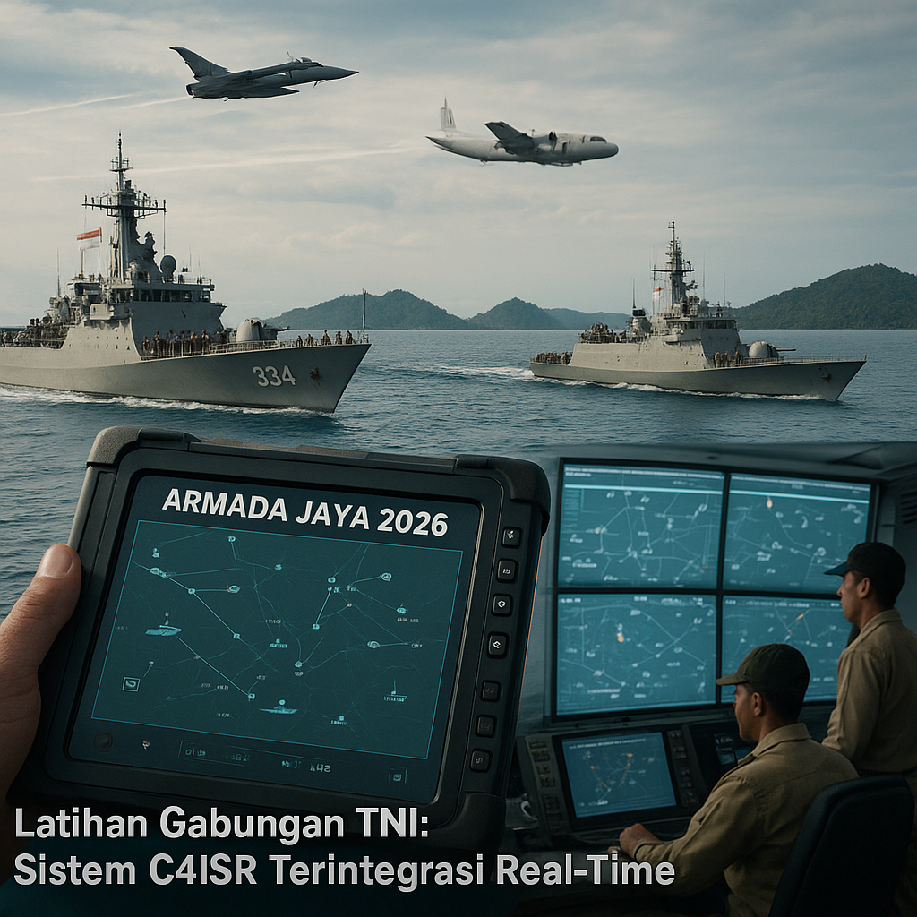 Latihan Gabungan TNI Gunakan Sistem C4ISR Terintegrasi Real-Time