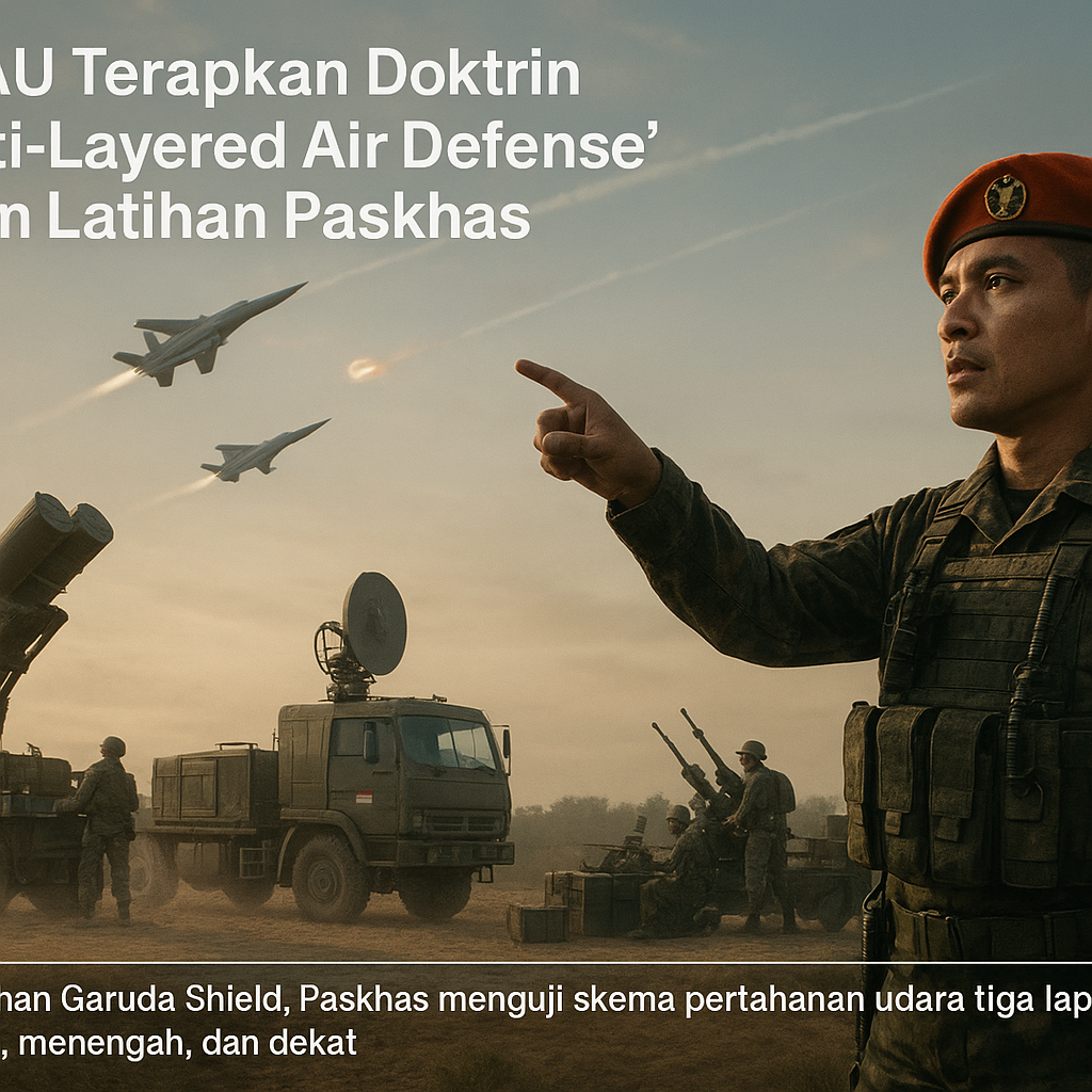 TNI AU Terapkan Doktrin 'Multi-Layered Air Defense' dalam Latihan Paskhas