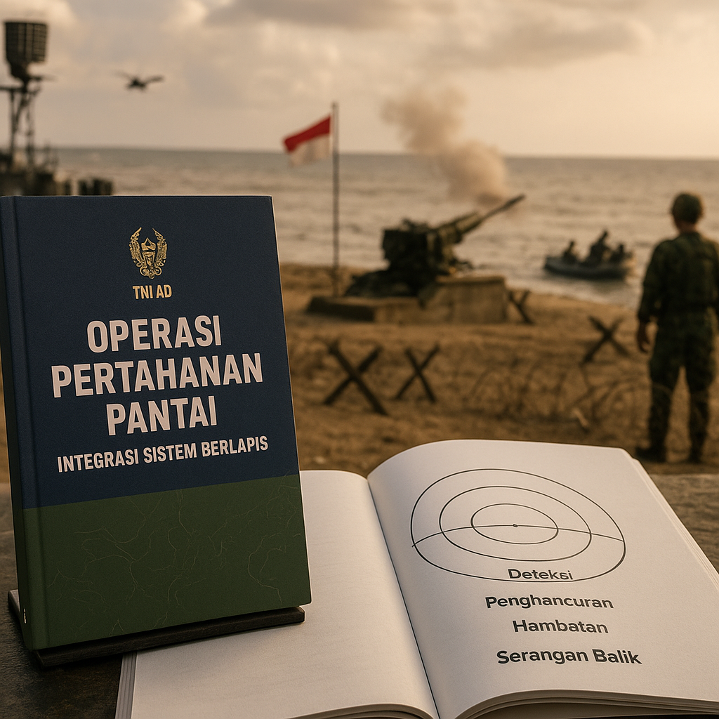 Doktrin Baru: TNI AD Terbitkan Buku Panduan Operasi Pertahanan Pantai dengan Sistem Pertahanan Berlapis