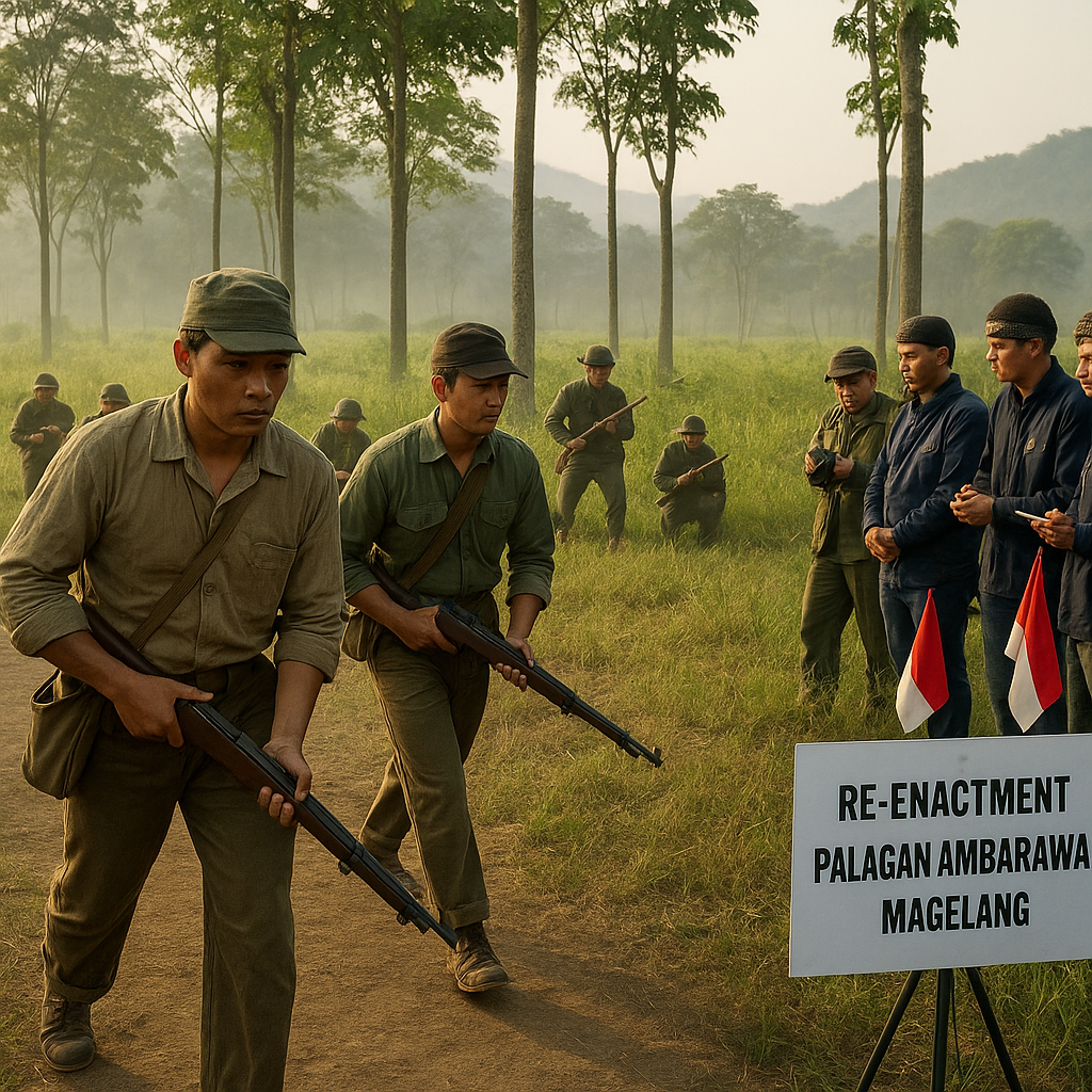Komunitas Militer Gelar Re-enactment Palagan Ambarawa: Teknik Penyergapan Formasi V