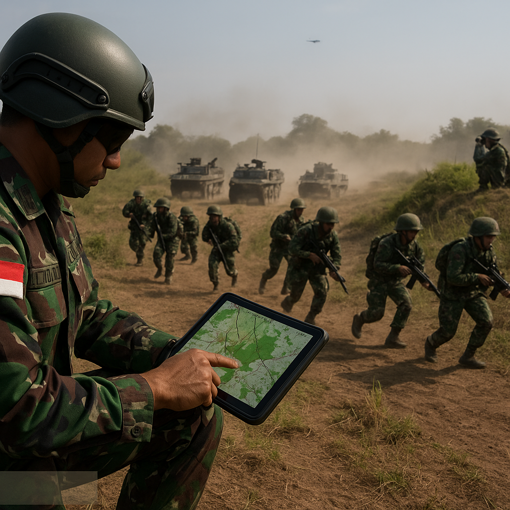 Kodiklat TNI AD Bedah Taktik Manuver Pincer di Pusat Latihan Tempur Baturaja