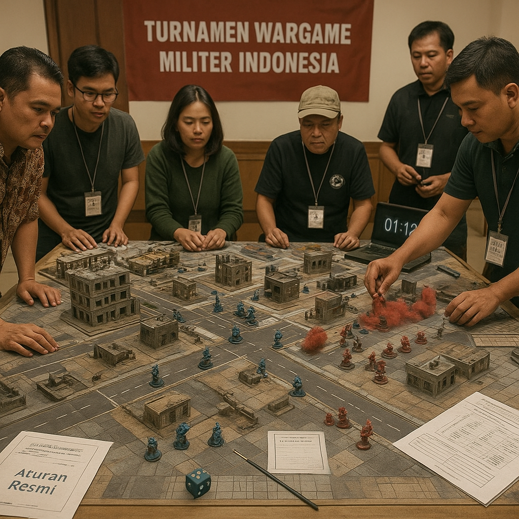 Komunitas Wargame Militer Indonesia Gelar Turnamen Simulasi Perang Modern dengan Aturan Resmi