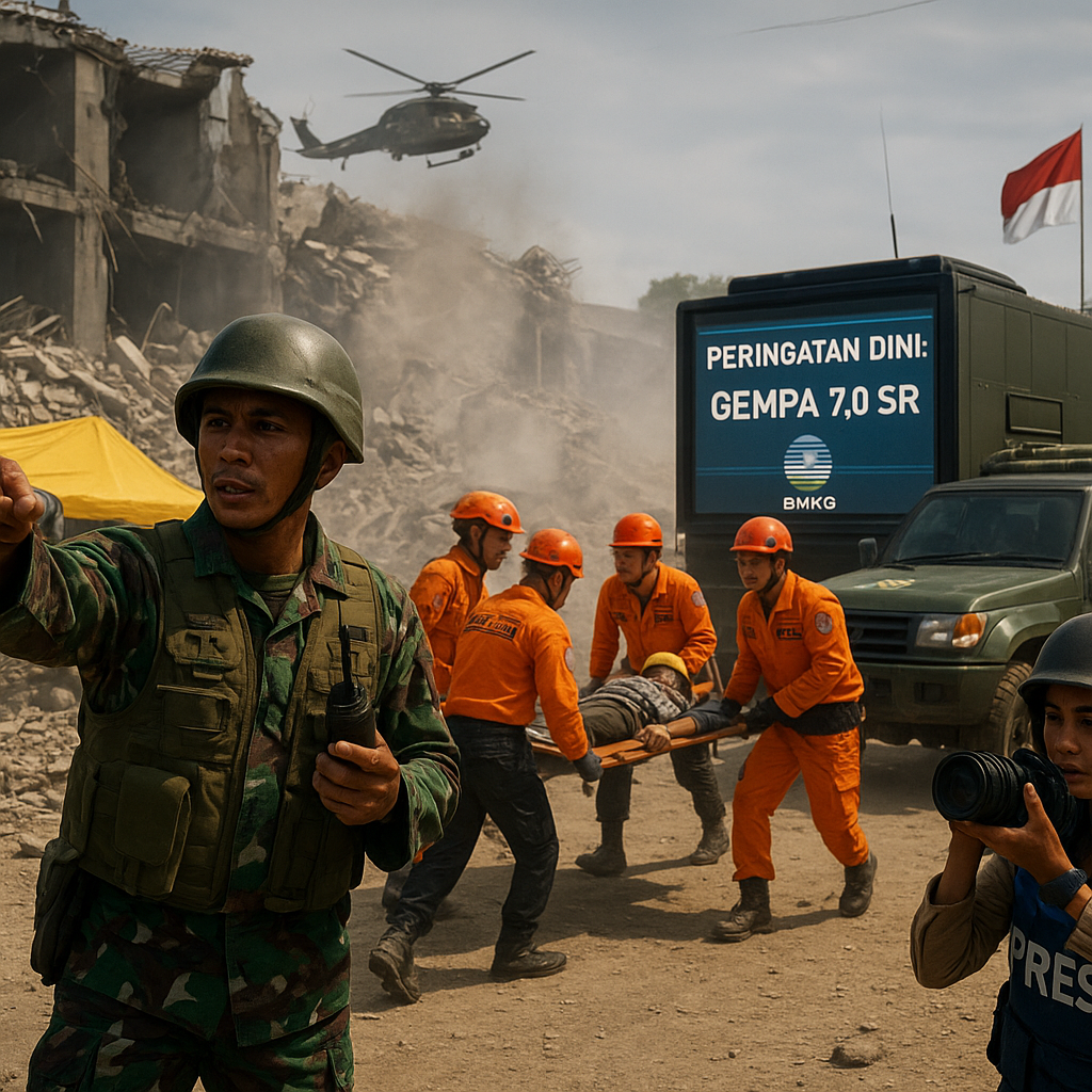 Latihan Penanggulangan Bencana TNI: Simulasi Evakuasi Cepat