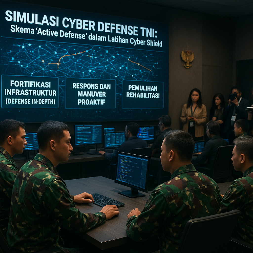 Simulasi Cyber Defense TNI: Skema 'Active Defense' dalam Latihan Cyber Shield 2026