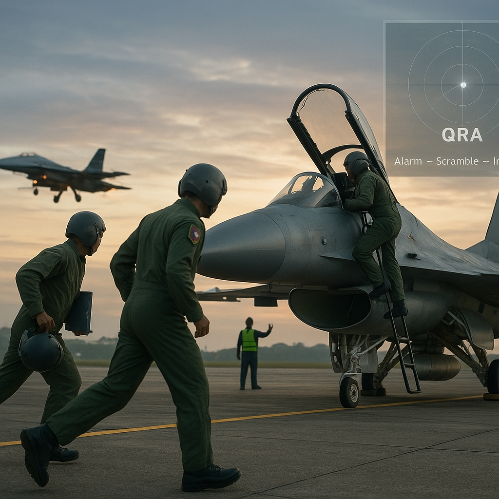 Bedah Doktrin Quick Reaction Alert (QRA) Skadron Udara 14: Dari Alarm Sampai Intercept