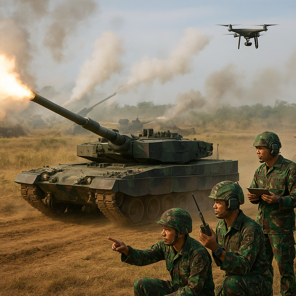 Uji Coba Doktrin Combined Arms Operation: Integrasi Tank, Artileri, dan UAV dalam Latihan TNI AD di Baturaja