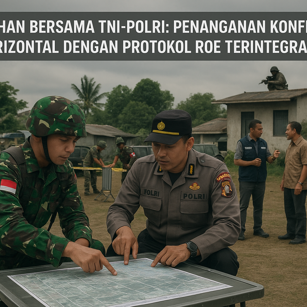 Latihan Bersama TNI-Polri: Penanganan Konflik Horizontal dengan Protokol ROE Terintegrasi