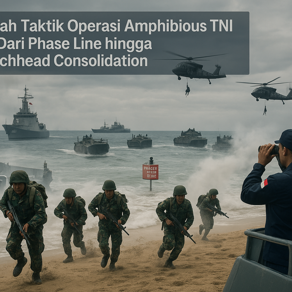 Bedah Taktik Operasi Amphibious TNI AL: Dari Phase Line hingga Beachhead Consolidation