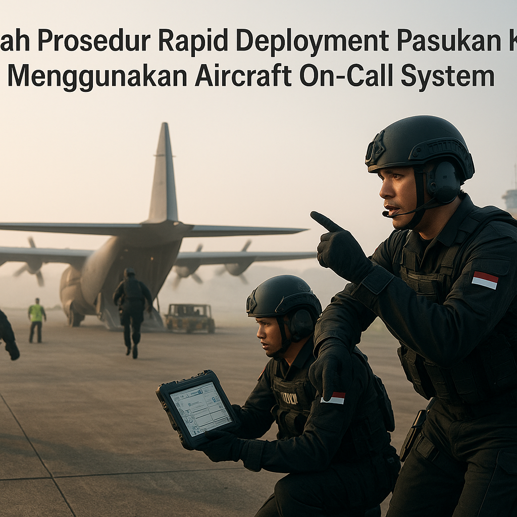Bedah Prosedur Rapid Deployment Pasukan Khusus Menggunakan Aircraft On-Call System