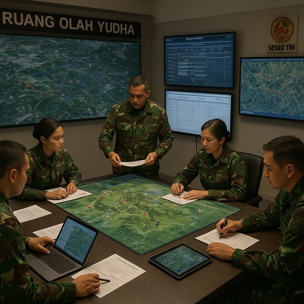 Dibalik Ruang Olah Yudha Sesko TNI, Tempat Uji Efektivitas Perencanaan Operasi Militer