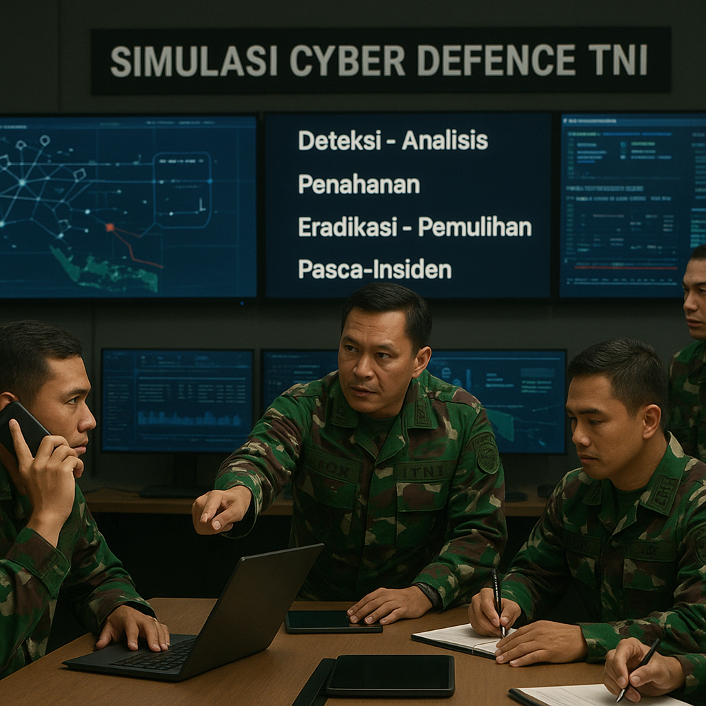 Simulasi Cyber Defence TNI: Langkah-langkah Incident Response dan Pemulihan Sistem Komando