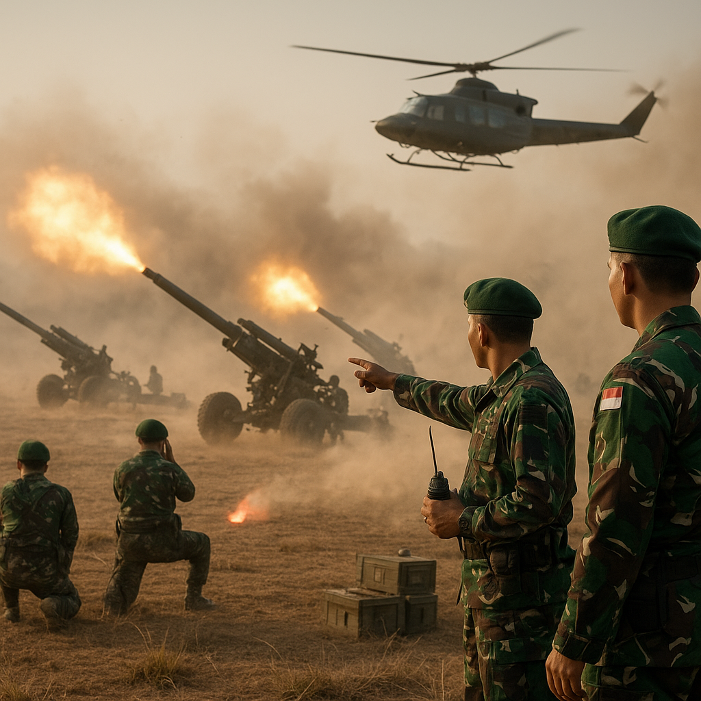 TNI AD Gelar Latihan Senjata Gabungan 'Bhakti Yudha', Fokus pada Koordinasi Artileri dan Penerbad