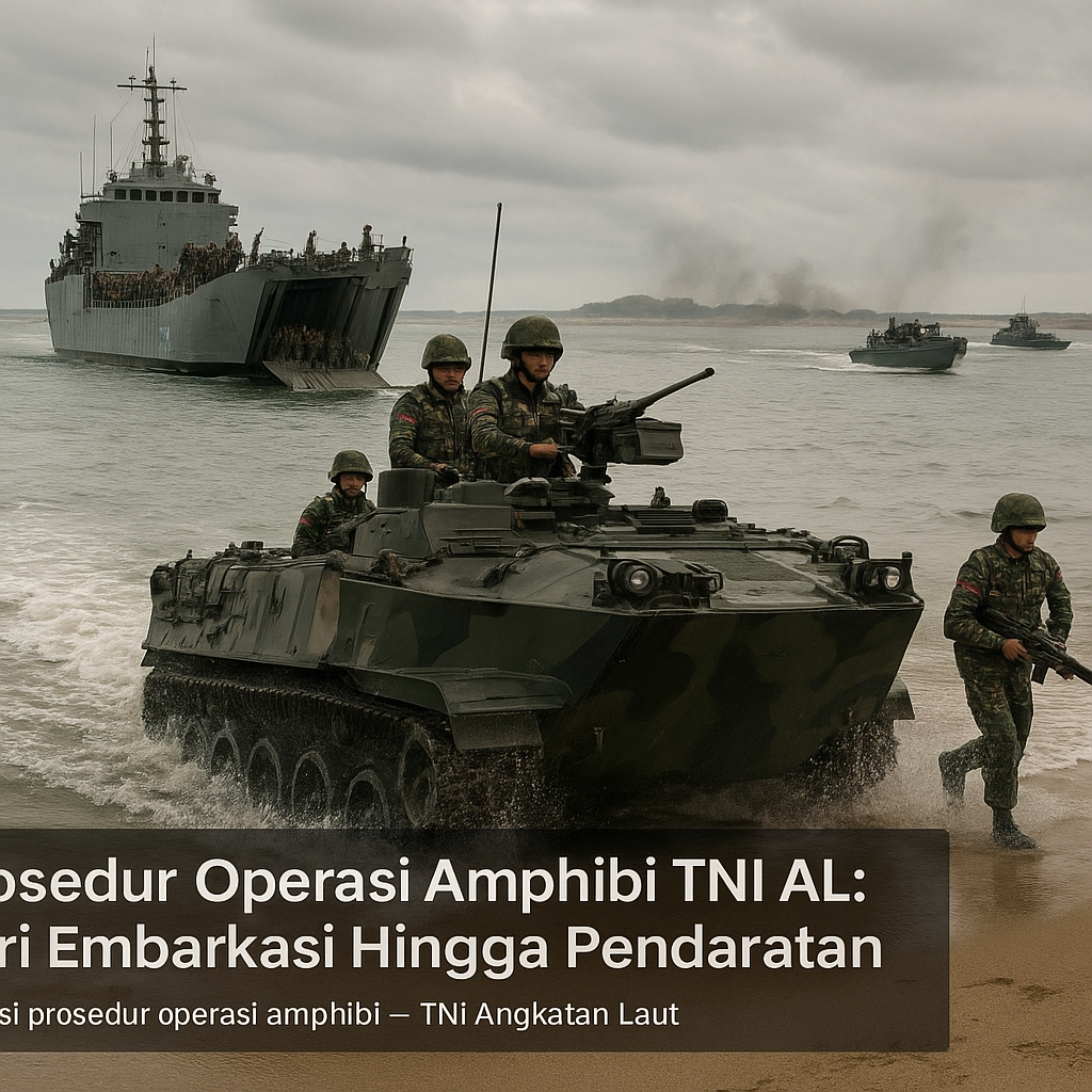 Prosedur Operasi Amphibi TNI AL: Dari Embarkasi Hingga Pendaratan
