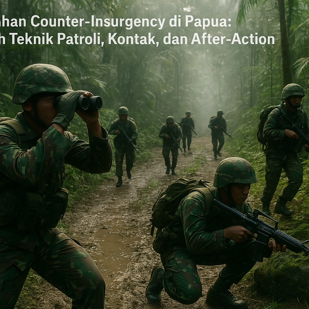 Pelatihan Counter-Insurgency di Papua: Bedah Teknik Patroli, Kontak, dan After-Action