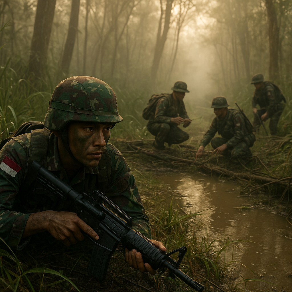 Bedah Taktik Raider Batalyon Infanteri dalam Operasi Penyergapan di Medan Hutan Rawa