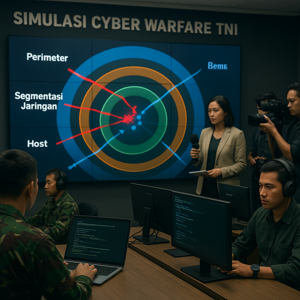 Simulasi Cyber Warfare TNI: Tahapan Defense-in-Depth untuk Network Critical