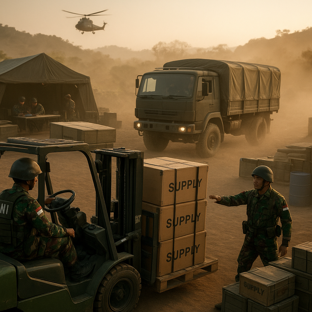 Simulasi Logistik Tempur TNI: Prosedur Rapid Deployment dan Sustainment di Frontline